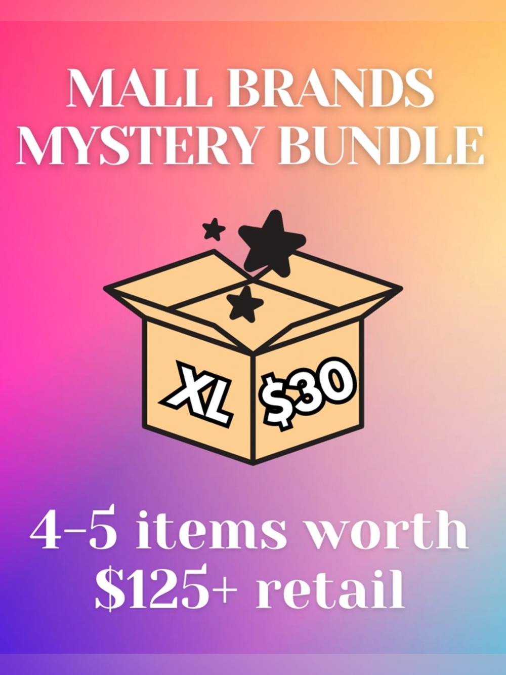 WOMENS MALL BRANDS MYSTERY BUNDLE - SIZE XLARGE (4-5 pieces retailing $125+) 🛍️❓